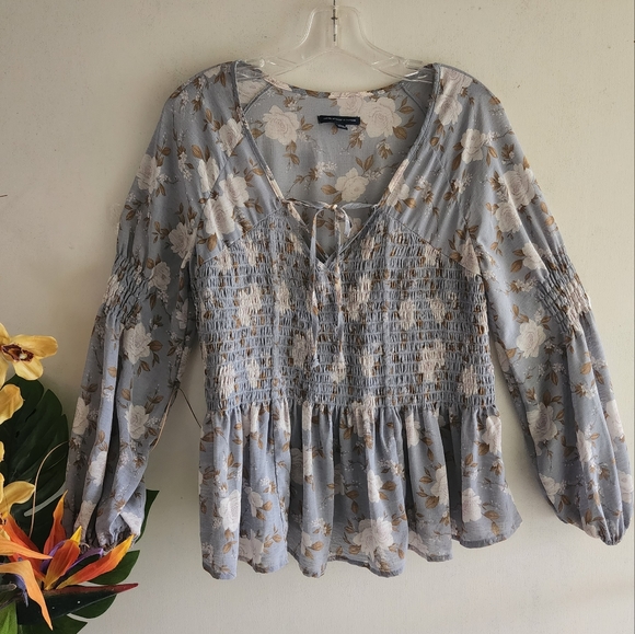 American Eagle Outfitters Medium GUC Boho Beautiful Blouse - Picture 4 of 13